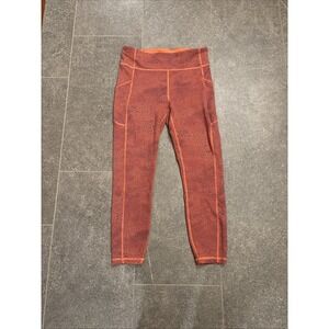 Lululemon Snakeskin Leggings/Blue& orange Woman's See Measurements